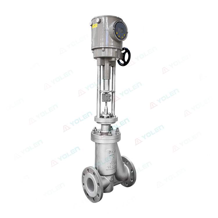 zdlpf-16k/bw电动衬氟单座波纹管调节阀